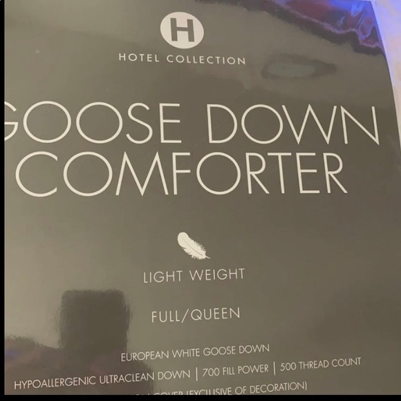 Hotel collection goose down comforter size… - Picture 5 of 6